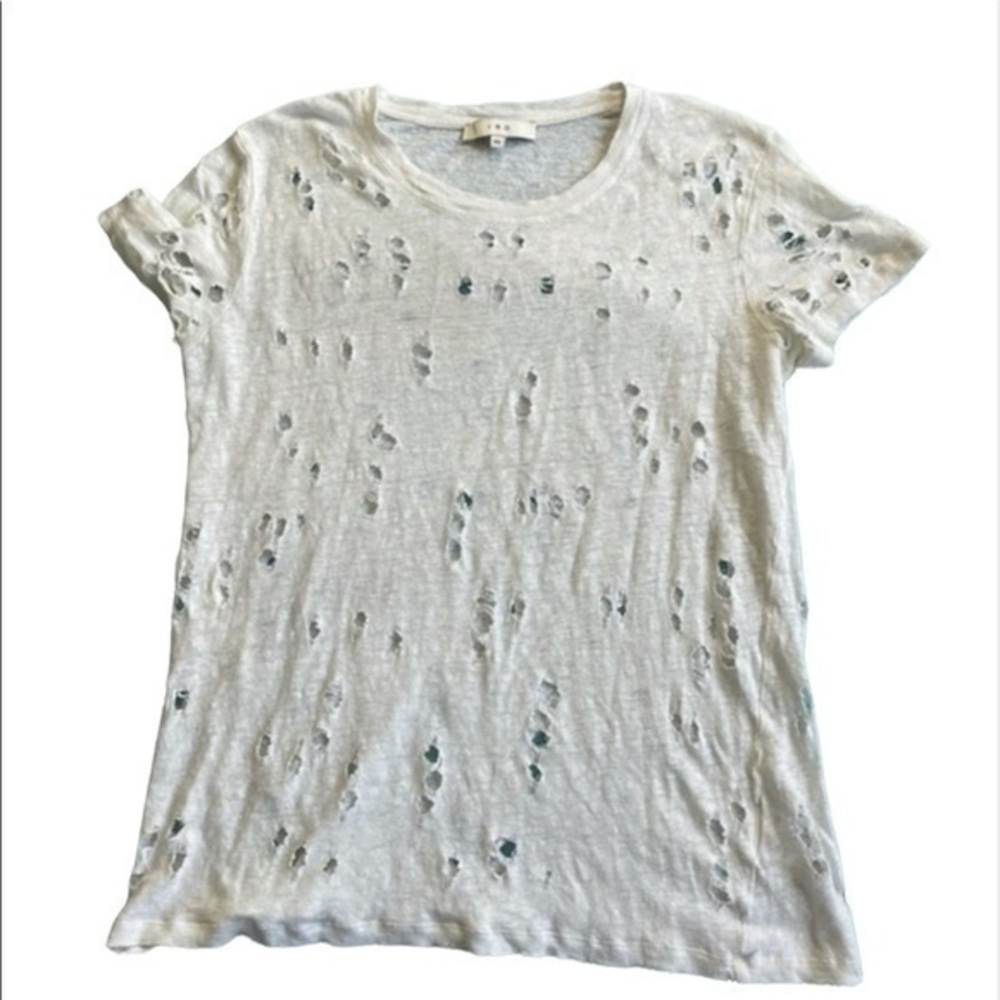 IRO Clay Linen T-Shirt Size XS